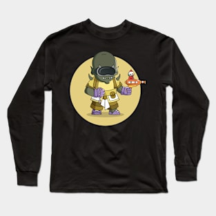 Relic Hunters - Dark Green Orc with Yellow Clothes Long Sleeve T-Shirt